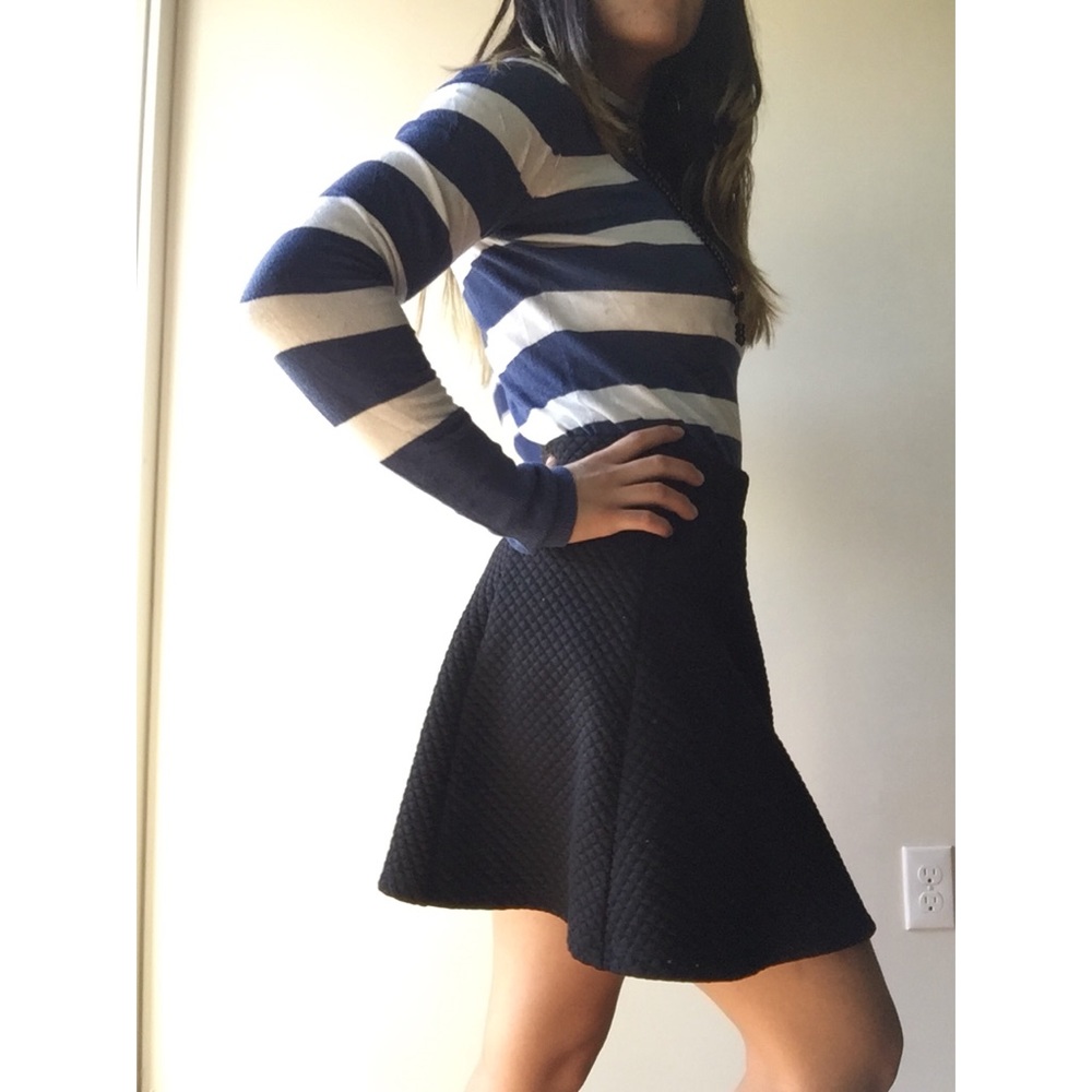 Stripped Long Sleeve Oversize Tee